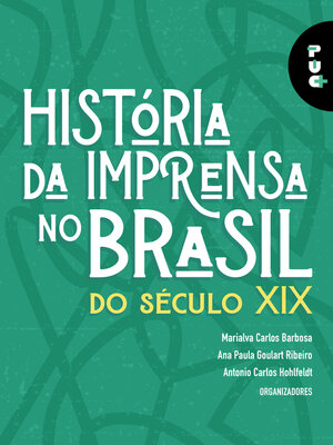 cover image of História da imprensa no Brasil do século XIX